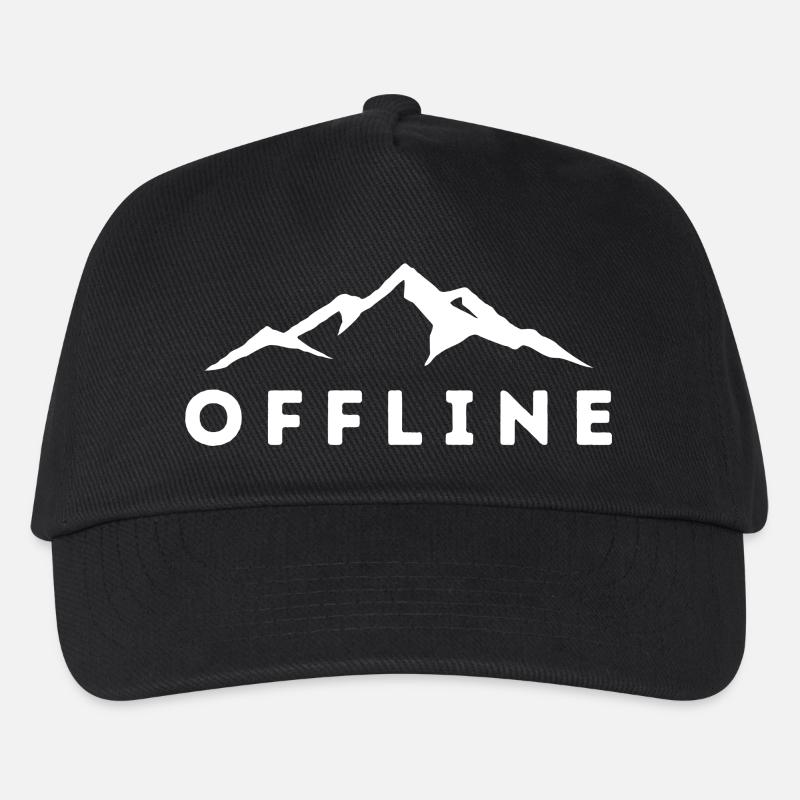OFFLINE BERGE - Kinder Basecap - Schwarz