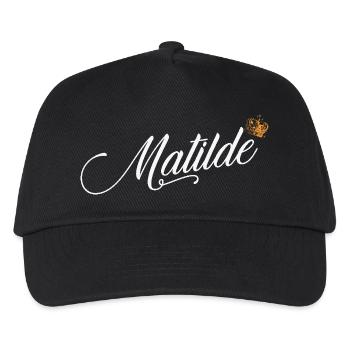Matilde Name für Frauen Kinder Kleinkinder - Matilde - Kinder Basecap - Schwarz - Vorne