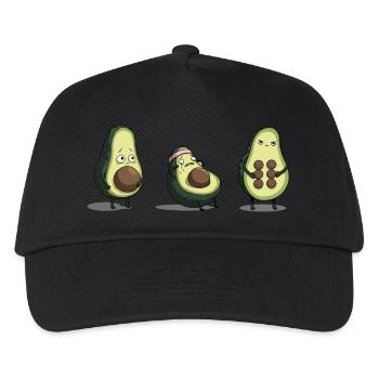 Evolution des Avocado-Körpers - Kinder Basecap - Schwarz - Vorne