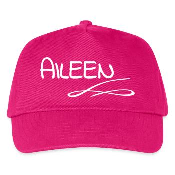 Vorname Aileen - Kinder Basecap - Fuchsia - Vorne