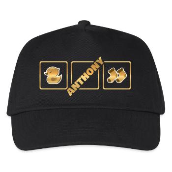 Naissance Anthony - Casquette de baseball Enfant - noir - Devant