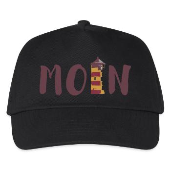 moin - Kinder Basecap - Schwarz - Vorne