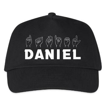 Sign Language Daniel - Kids’ Baseball Cap - black - Front