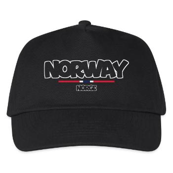 Norway - Norge - Norway - Flag - Scandinavia - Kids’ Baseball Cap - black - Front