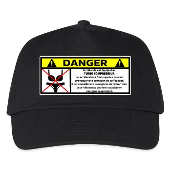 Auto - Kinder Basecap - Schwarz - Vorne