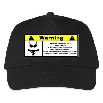 Avertissement Automobile  - Casquette de baseball Enfant - noir - Devant
