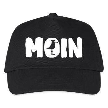 Moin with the seagull - Kids’ Baseball Cap - black - Front