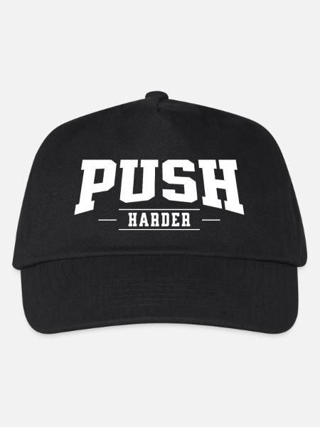 Push Harder - Kids’ Baseball Cap - black