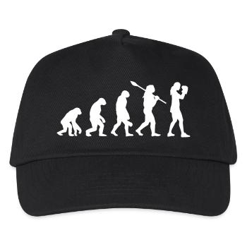 Boxing Evolution Female Fighter Frauen-Sportgeschenk - Kinder Basecap - Schwarz - Vorne