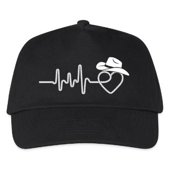 Line Dance ist mein Cardio – Country Western Tanz - Kinder Basecap - Schwarz - Vorne