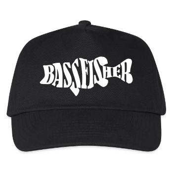 Pêche au bar - Casquette de baseball Enfant - noir - Devant