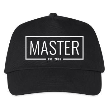 Master Est. 2026  - Kinder Basecap - Schwarz - Vorne