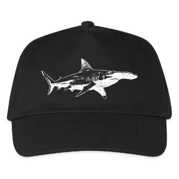 Silhouette du requin-marteau de minuit - Casquette de baseball Enfant - noir - Devant