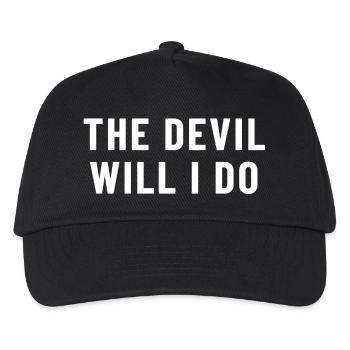 The Devil Will I Do Denglish - Kinder Basecap - Schwarz - Vorne