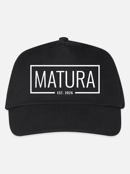 Matura Est. 2026 - Kinder Basecap - Schwarz