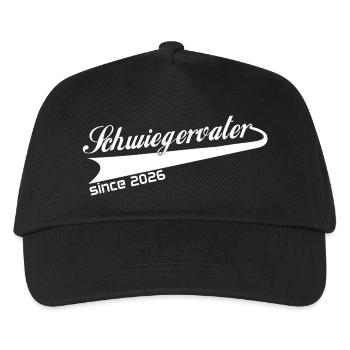 Schwiegervater 2026, bester Schwiegervati ever - Kinder Basecap - Schwarz - Vorne