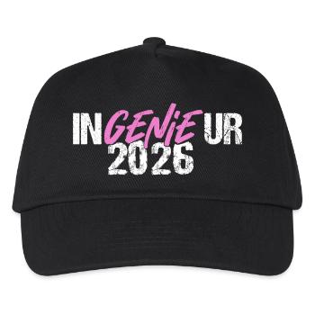 Ingenieur Genie Ingenieurabschluss Sponsion 2026 - Kinder Basecap - Schwarz - Vorne