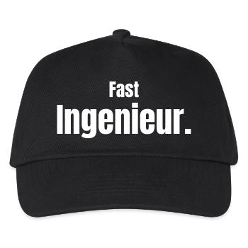 Almost an engineer - Kids’ Baseball Cap - black - Front