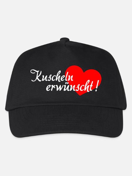 Câlins désirés - Blanc Rouge - Casquette de baseball Enfant - noir