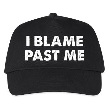 I Blame Past Me - Kids’ Baseball Cap - black - Front