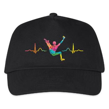 Battement de cœur de Boulderer Bloc Bloc - Casquette de baseball Enfant - noir - Devant