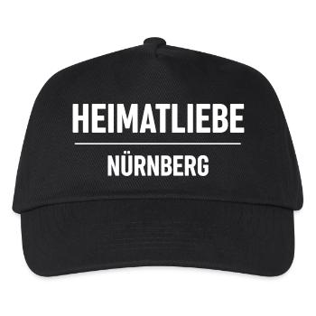 Heimatliebe Nürnberg - Kinder Basecap - Schwarz - Vorne