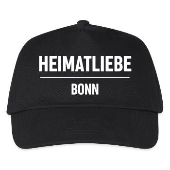 Heimatliebe Bonn - Kinder Basecap - Schwarz - Vorne