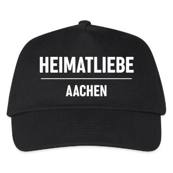 Heimatliebe Aachen - Kinder Basecap - Schwarz - Vorne
