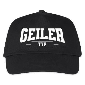 Geiler Typ - Kinder Basecap - Schwarz - Vorne