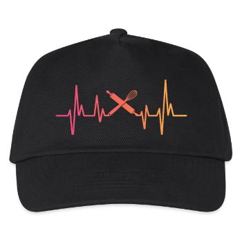 Bakery Sunset Heartbeat Baker - Kinder Basecap - Schwarz - Vorne