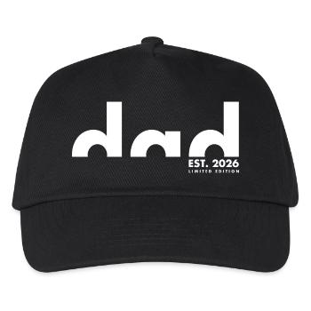 Dad Est. 2026 Limited edition | Vater | Vatertag - Kinder Basecap - Schwarz - Vorne