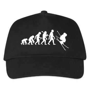 Skier Evolution for downhill skiing - Kids’ Baseball Cap - black - Front