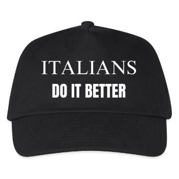 ITALIANS DO IT BETTER - Kids’ Baseball Cap - black - Front