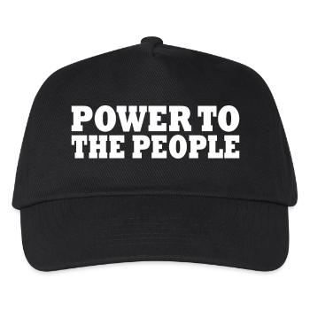 Power to the people - Kids’ Baseball Cap - black - Front