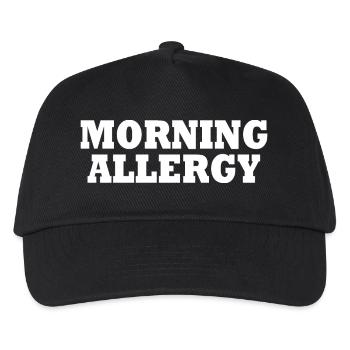 morning allergy - Kids’ Baseball Cap - black - Front