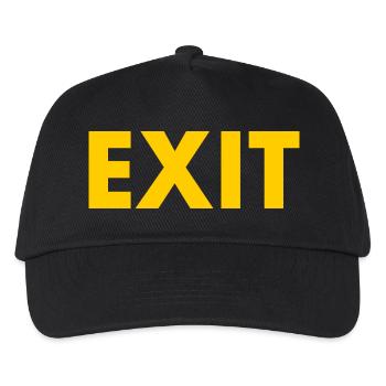 Exit - Kids’ Baseball Cap - black - Front
