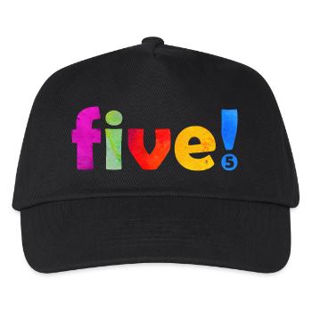 FIVE 5 YEARS 5TH BIRTHDAY - Kids’ Baseball Cap - black - Front