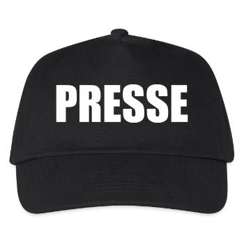 Presse - Casquette de baseball Enfant - noir - Devant
