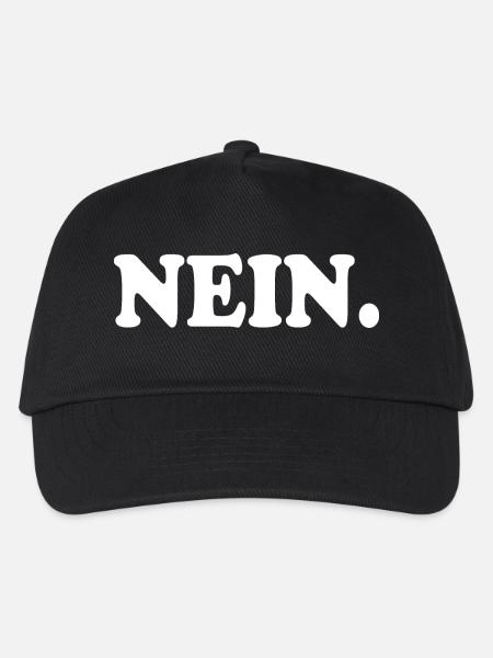 Nein - Kinder Basecap - Schwarz