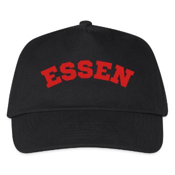 Essen - Red lettering - Kids’ Baseball Cap - black - Front