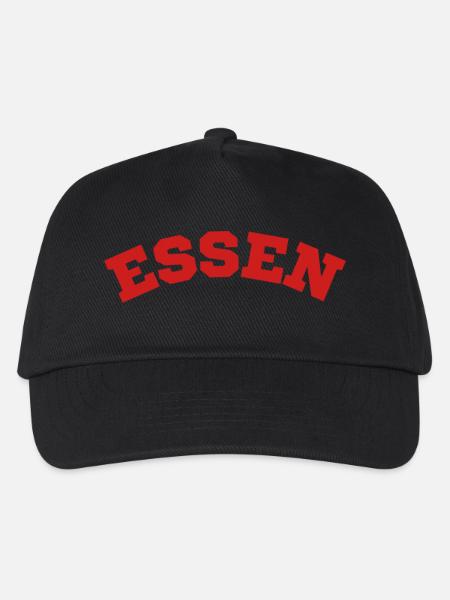 Essen - Kinder Basecap - Schwarz