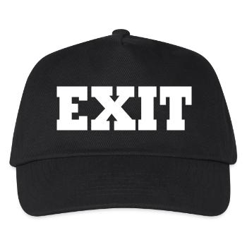 Exit - Kids’ Baseball Cap - black - Front