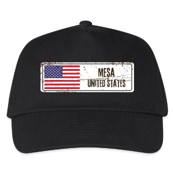 Mesa Flagge der Vereinigten Staaten - Kinder Basecap - Schwarz - Vorne