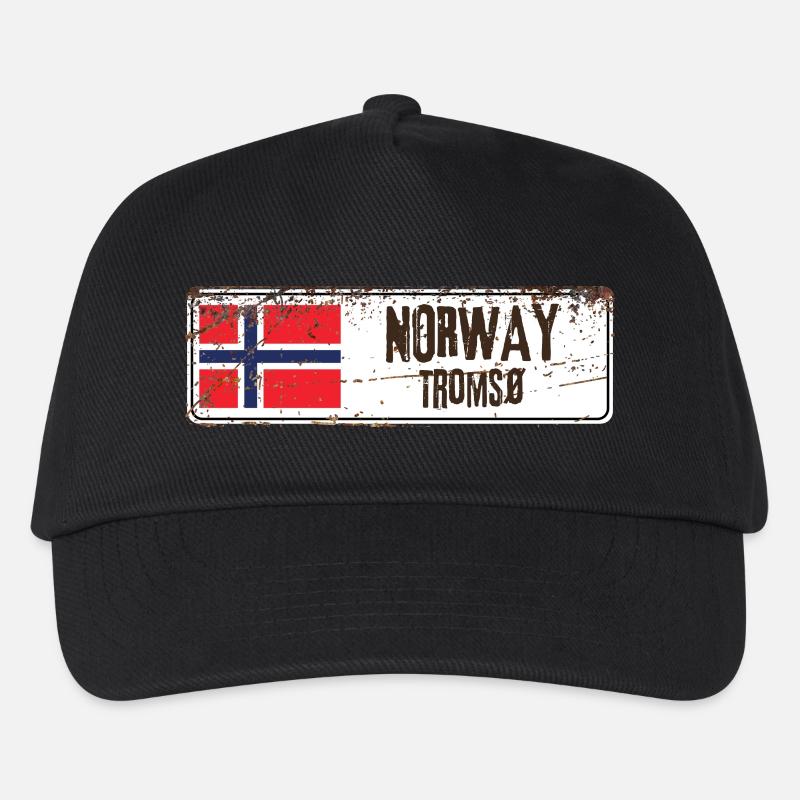 Tromsø, Norwegen - Kinder Basecap - Schwarz