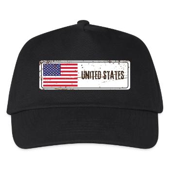 United States Flag - Kids’ Baseball Cap - black - Front