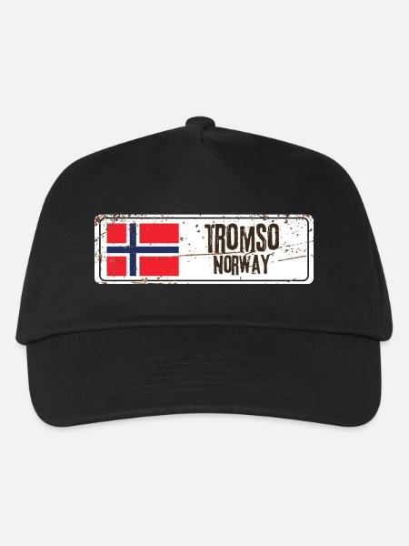 Tromsø, Norwegen - Kinder Basecap - Schwarz