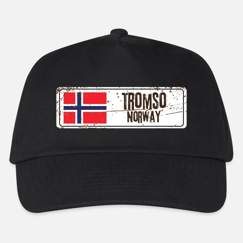 Tromsø, Norwegen - Kinder Basecap - Schwarz