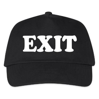 Exit - Kids’ Baseball Cap - black - Front
