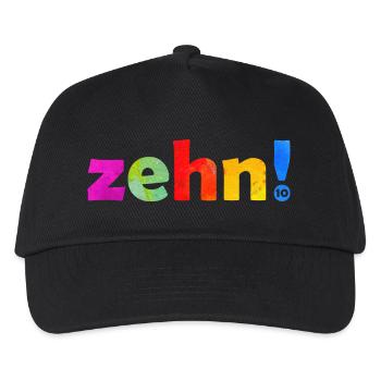 ZEHN 10 JAHRE JUNGE 10. GEBURTSTAG - Kinder Basecap - Schwarz - Vorne