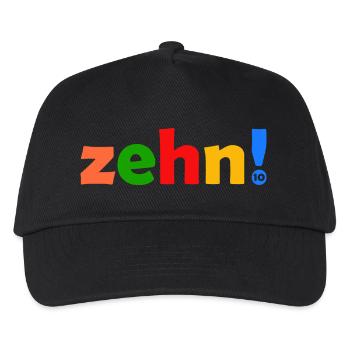 ZEHN 10 JAHRE JUNGE 10. GEBURTSTAG - Kinder Basecap - Schwarz - Vorne